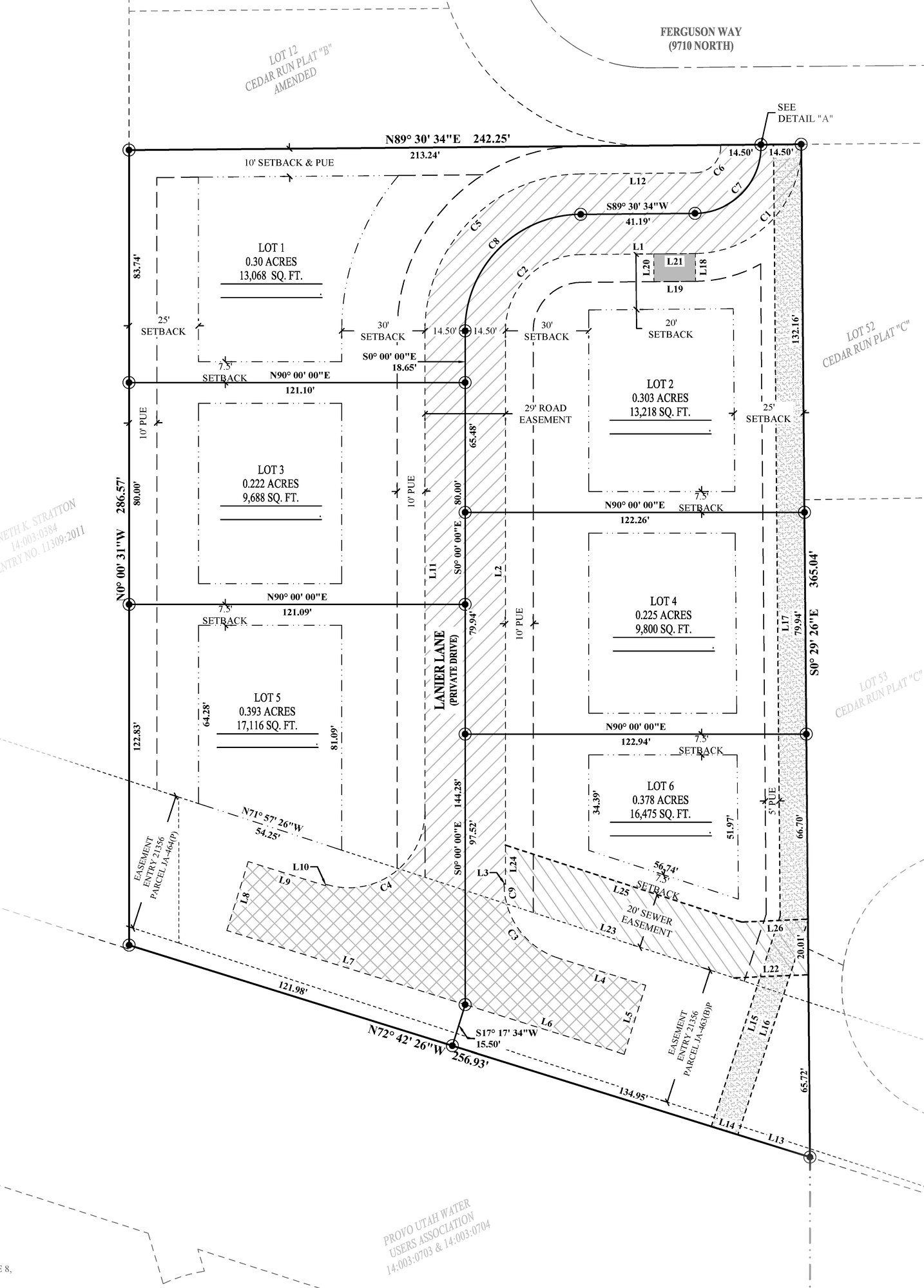 FERGUSON SUBDIVISION - PLAT ONLYed